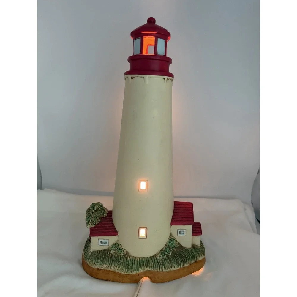 Lefton Lighthouse Cape May Point Light Figurine 1993
